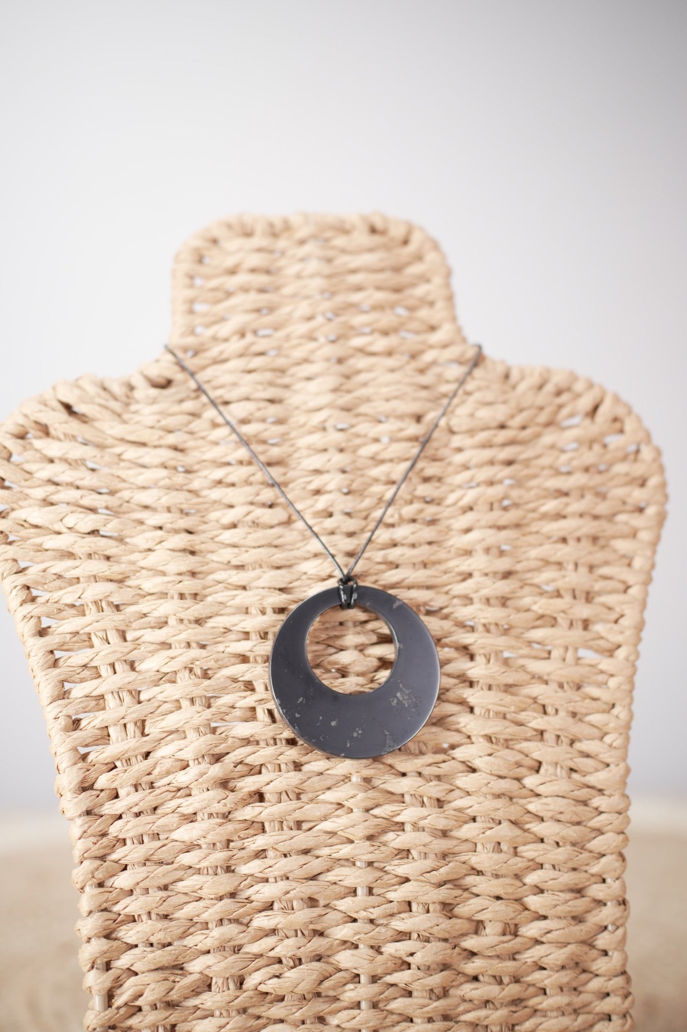 Shungite Pendant – Circle in Circle